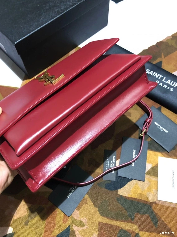 YSL MEDIUM SMOOTH SATCHEL IN LEATHER SUNSET 0821
